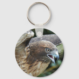 Röd hawk Photo Nyckelring