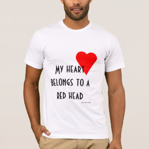 Röd Head hjärtaT-tröja Tröja