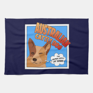 Röd Heeler toppenhjälte Kökshandduk
