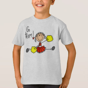 Röd hejaklacksledare t shirt