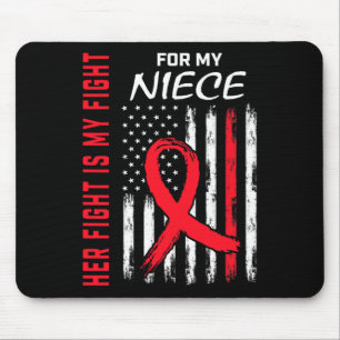 Röd hennes kamp Niece Heart Disease Awareness Us F Musmatta