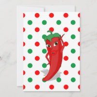 Röd het peppar Diva röd Grön prickig  Invitati
