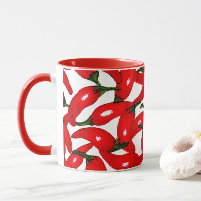 Röd Het Peppar Kryddig  Mugg (Med munk)