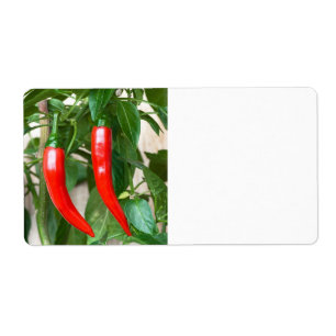 Röd hett peppar fraktsedel