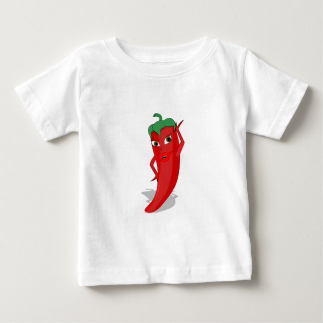 Röd Hett Pepper Diva T-shirt (Framsida)