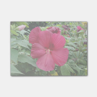 Röd Hibiscus Post-it Block