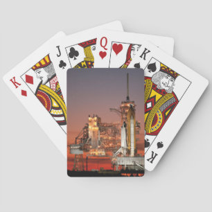 Röd himmel för rymdfärjan Atlantis uppskjutning Casinokort