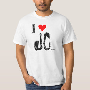 röd-hjärta I, JC, jesus. T Shirt