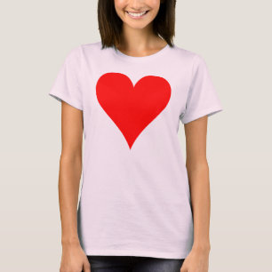 röd hjärta t shirt