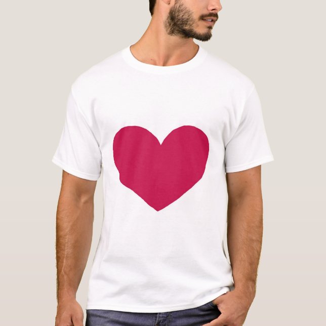 Röd hjärta tee (Framsida)