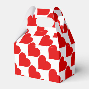 Röd hjärtform kärlek Klassisk enkel minimalism Presentaskar