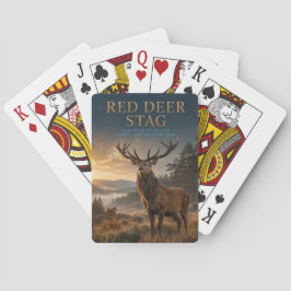 Röd hjort Highland äng DJUR Poker Casinokort