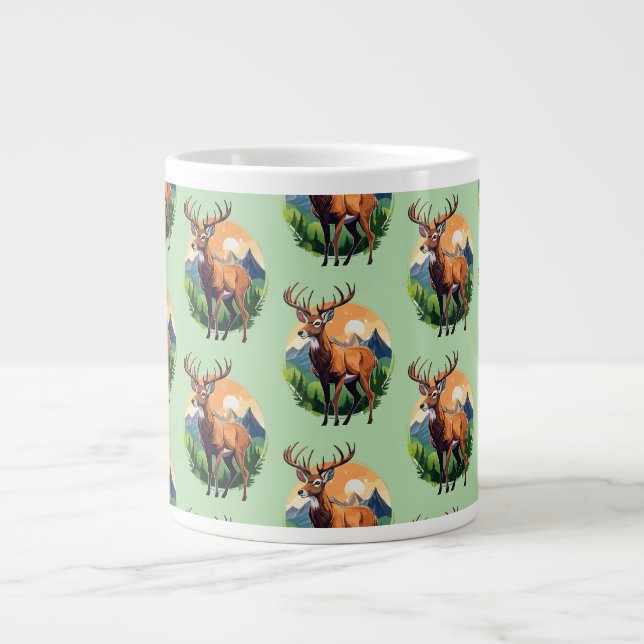 Röd hjort jumbo mugg (Framsidan)