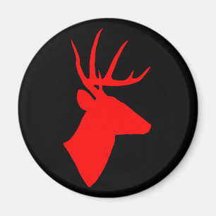 Röd hjortmagnet magnet