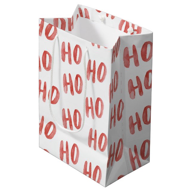 Röd Ho Ho Ho jul (Framsidan Vinklad)