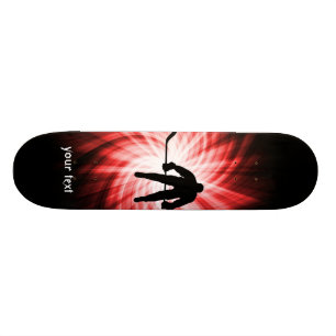 Röd hockey old school skateboard bräda 18 cm