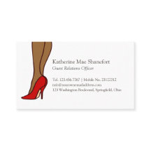 Röd högklackarstilettmode