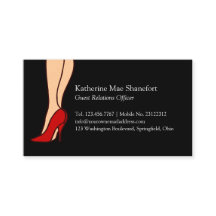 Röd högklackarstilettstil