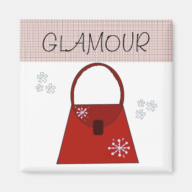 Röd Holiday-handväska - Glamour Magnet (Framsidan)