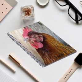 Röd höna Foto Anteckningsbok