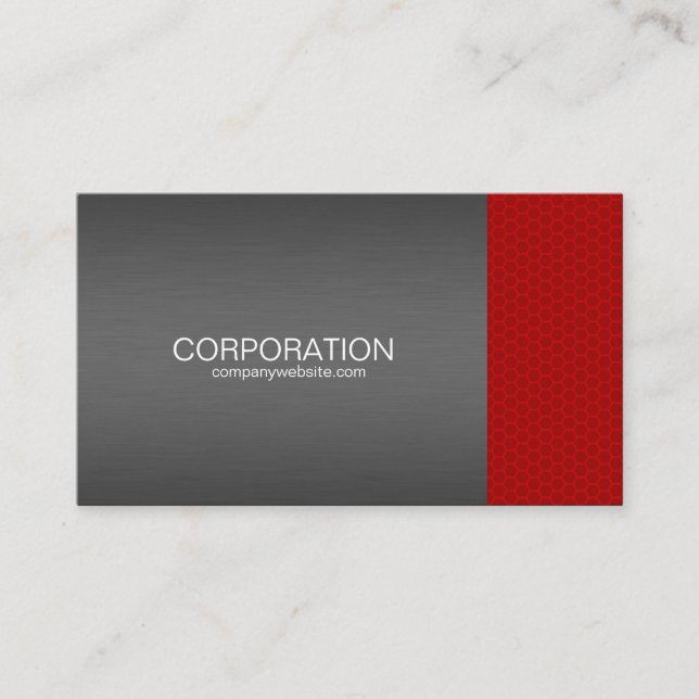 Röd honungskakaprofessionell, elitvisitkort visitkort (Framsida)