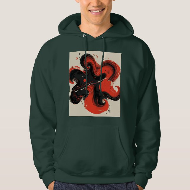 röd hoodie (Framsida)