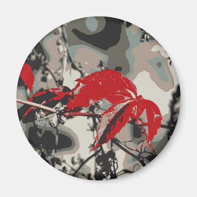 Röd Höst Magnet (Framsidan)