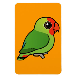 Röd-hövdad Lovebird Magnet