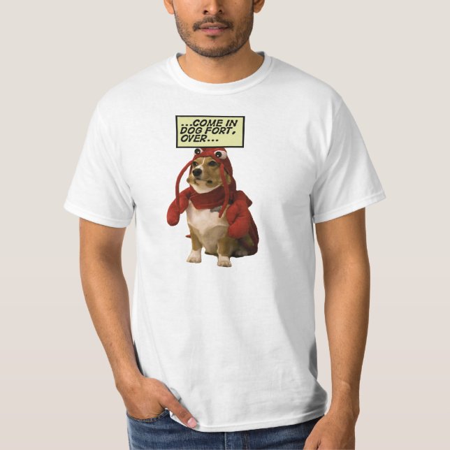 Röd hummer från hundfort tee (Framsida)