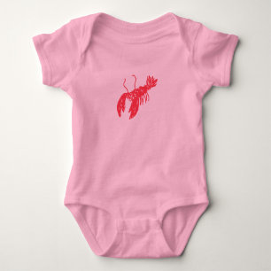 Röd hummer t-shirt