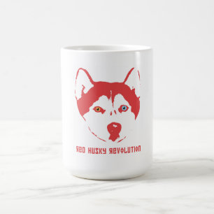 Röd Husky revolutionmugg Kaffemugg