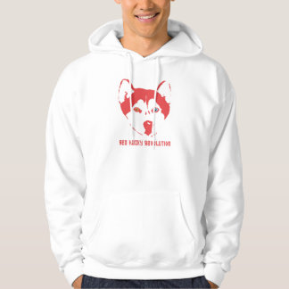Röd Husky revolutionvitHoodie Hoodie