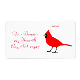 Röd huvudsaklig fågel Thunder_Cove Fraktsedel