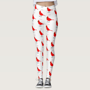 Röd huvudsaklig fågel Thunder_Cove Leggings