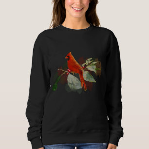 Röd huvudsaklig fågellångärmad för vild t shirt