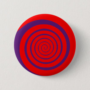 röd hypnotisk bild av spiral knapp