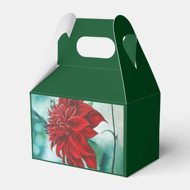 Röd i Hårig Presentaskar (Baksidan Sidan)