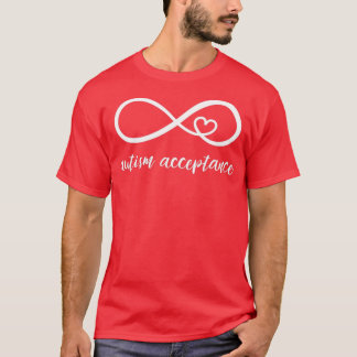 Röd i stället autism Autism Acceptance T Shirt