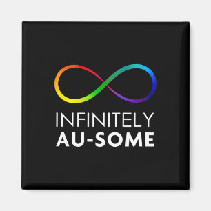 Röd i stället autism - oändligt Au-some-ofinity Magnet
