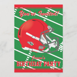 Röd inbjudan till den likställda parten - redigerb