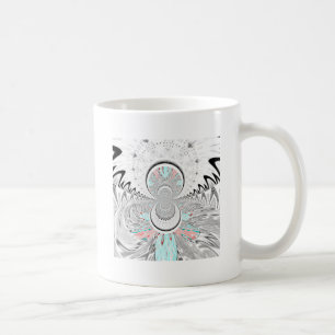 Röd indisk senaste design.png kaffemugg