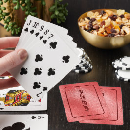 Röd iriserande skimrande textur casinokort