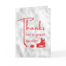 Röd is - Underbar hockeytränare tack vare kortet