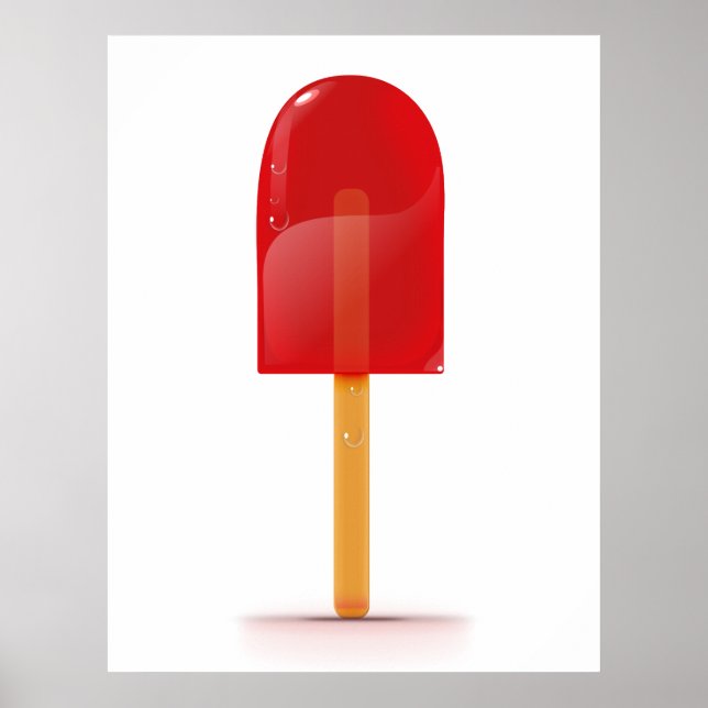 Röd isglass poster (Framsidan)