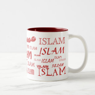 (Röd) islamMång--stilsort mugg, Två-Tonad Mugg