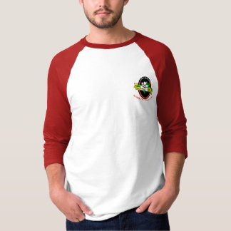 Röd Jackson Rugby/vitbokstäver T-shirt