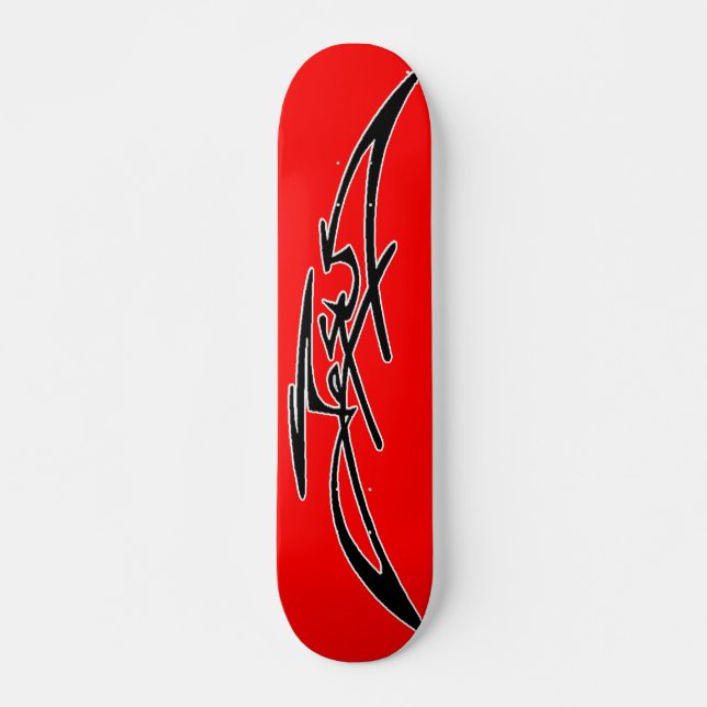 Röd Jesus Skateboard Bräda 21,5 Cm (Framsida)