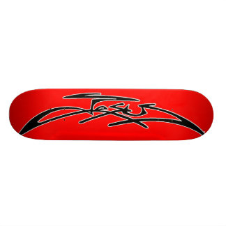Röd Jesus Skateboard Bräda 21,5 Cm