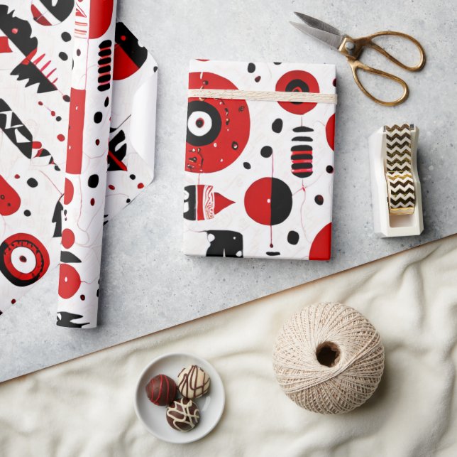 Röd jord: Infödd amerikansk Mönster Presentpapper (Hantverk)