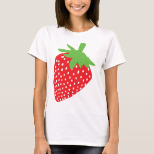 röd jordgubbesymbol t-shirt